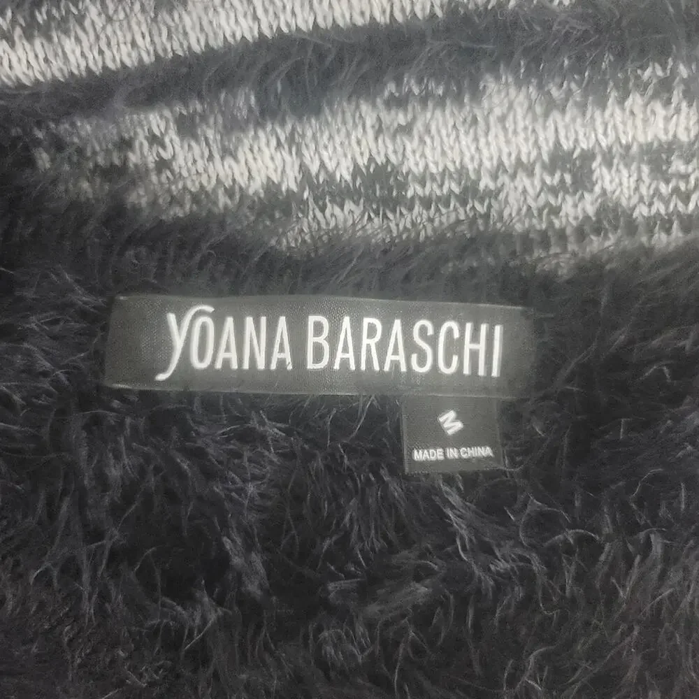 ANTHROPOLOGIE x YOANA BARASCHI Black Gray Eyelash Knit Sheath Dress Whimsigoth